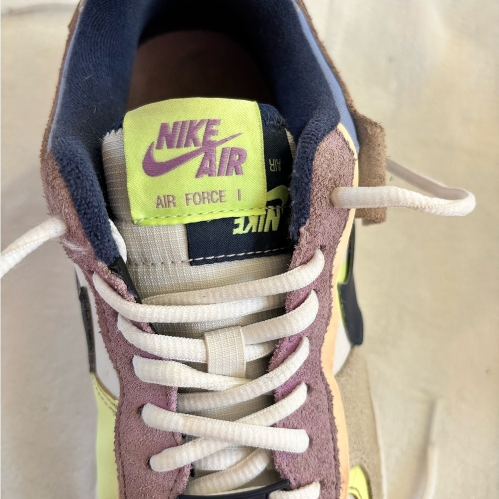 Nike Air Force 1 Shadow Multicolor Suede Sneakers Unisex CU8591-001 Size 9,5 - Picture 8 of 10